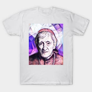 John Henry Newman Pink Portrait | John Henry Newman Artwork 8 T-Shirt